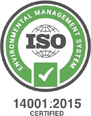 ISO 14001:2015 certification logo