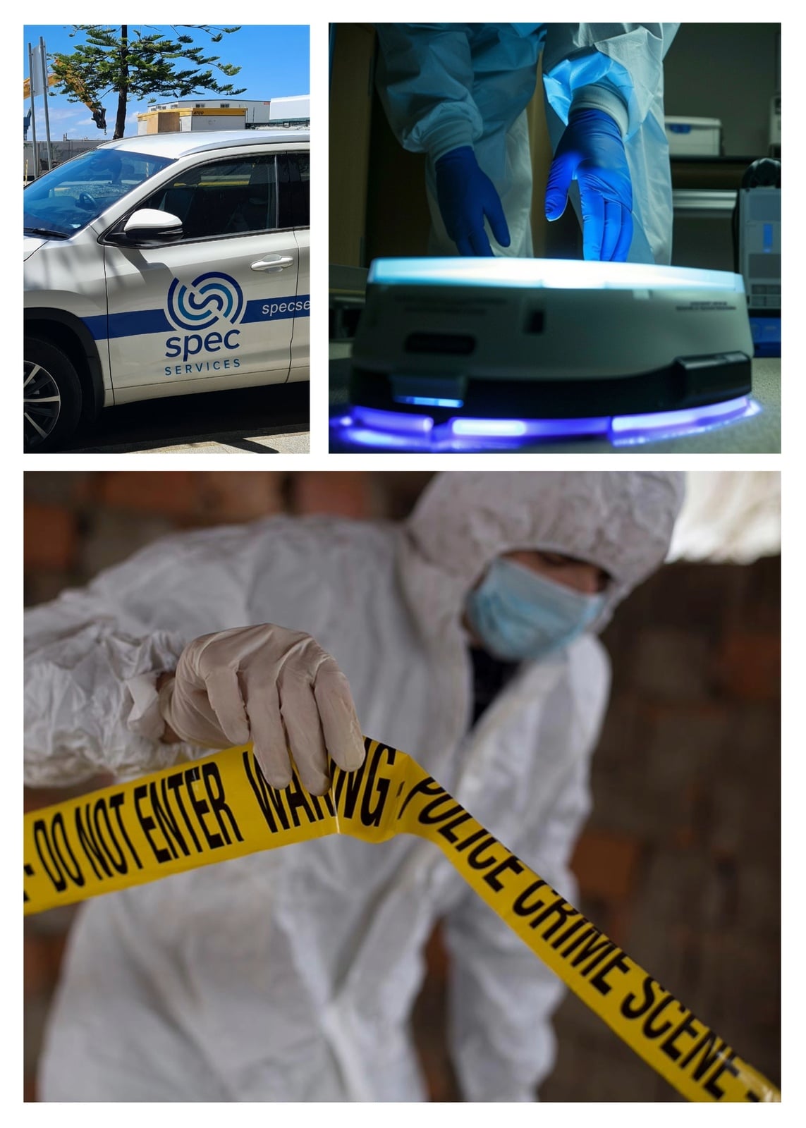 Professional cleaners at work during crime scene cleanup in Canberra