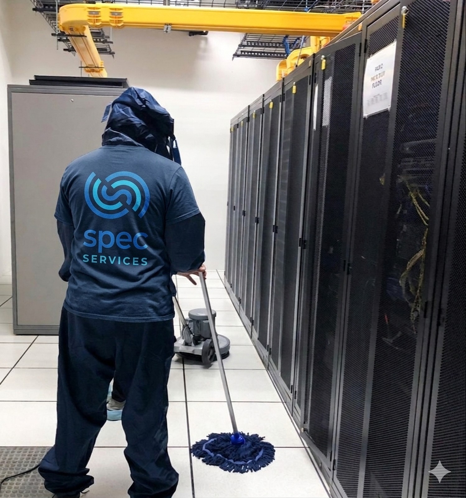 Technical support activity inside a controlled technical environment