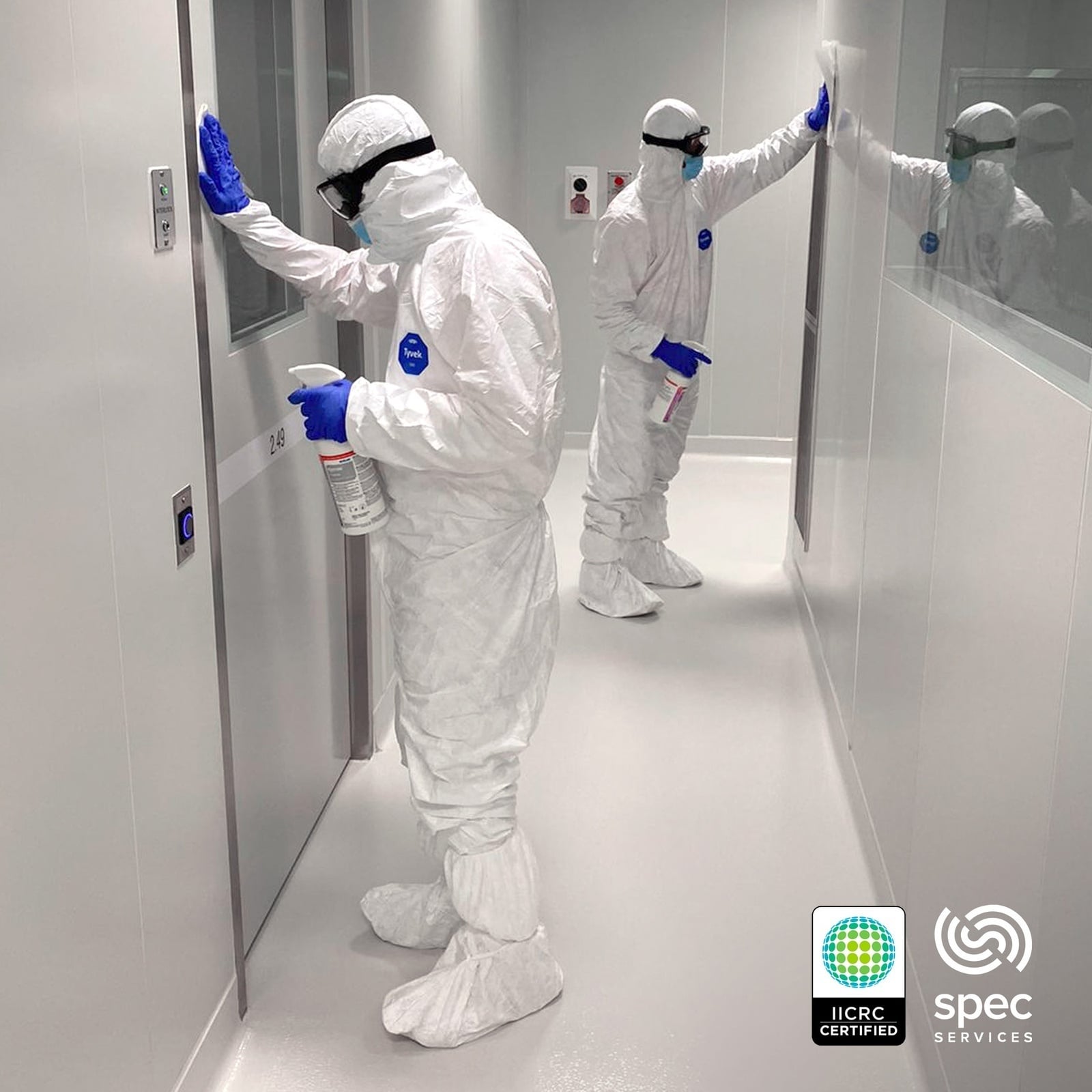 Forensic cleaning team completing professional sanitisation in Canberra