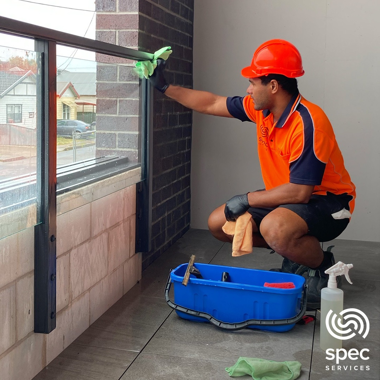 Window cleaning at an education facility